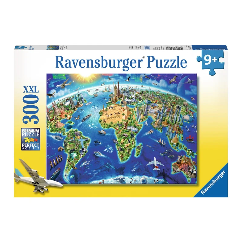 Carte des monuments du monde | World Landmarks Map (300 pcs XXL)