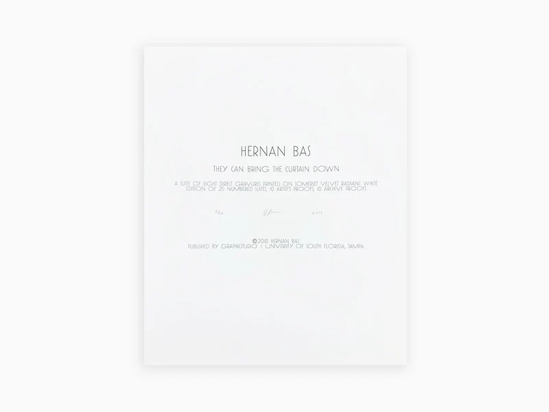 Hernan Bas - "Ils peuvent faire tomber le rideau" Portfolio tirages