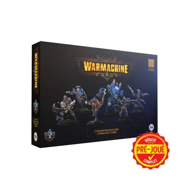 Warmachine : cygnar hellslingers command here (pré-joué) (ML)