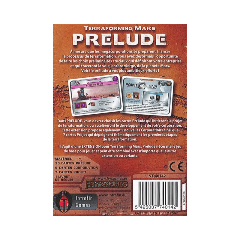 Terraforming Mars: ext. Prelude (FR)