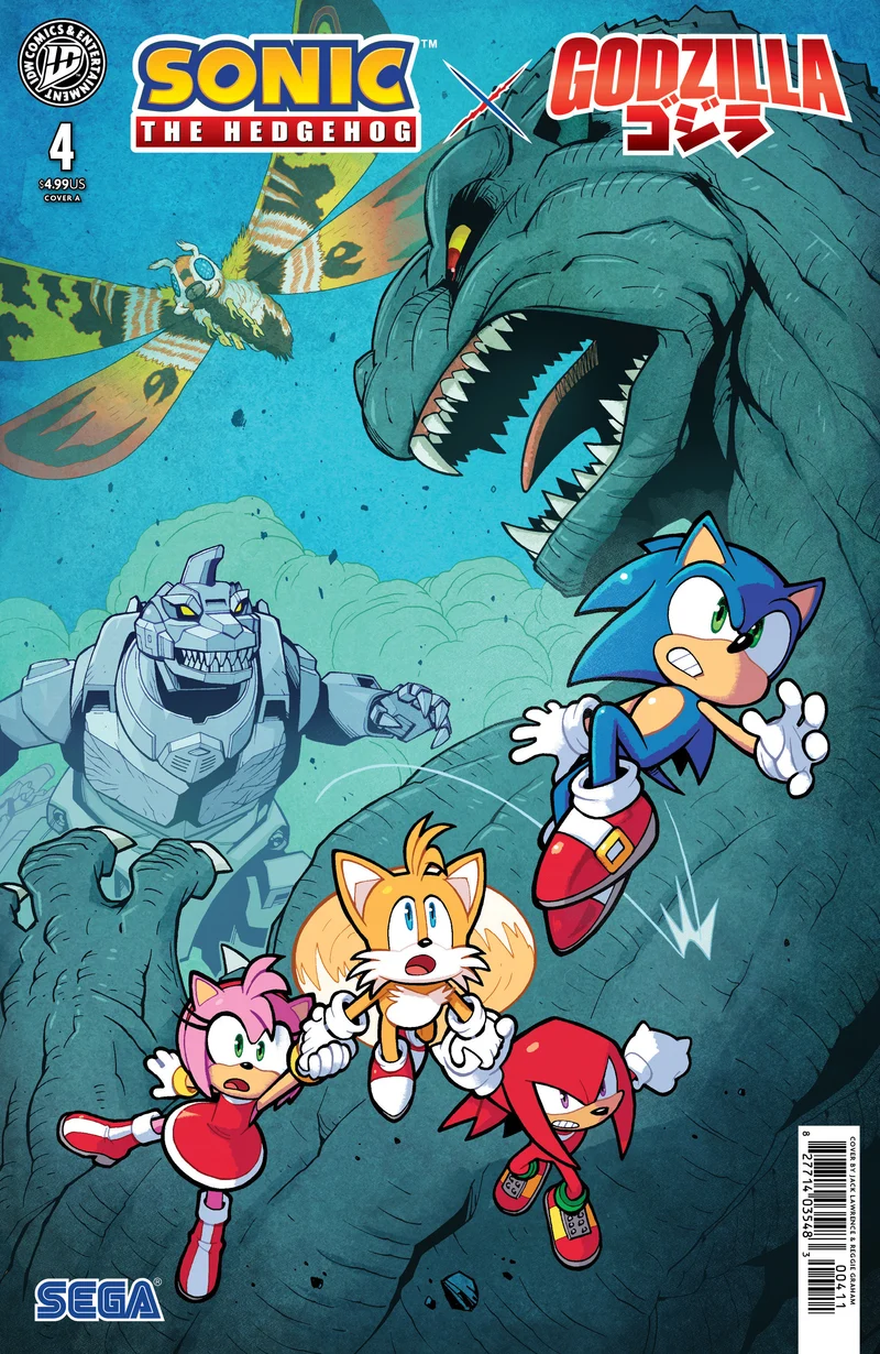 Sonic The Hedgehog X Godzilla #4 IDW A Lawrence 09/12/2026