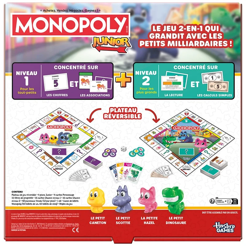 Monopoly Junior 2 en 1 Refresh (ML)