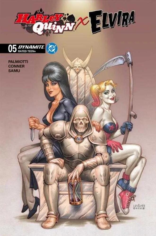 Harley Quinn X Elvira #5 DYNAMITE C Joseph Michael Linsner 03/11/2026