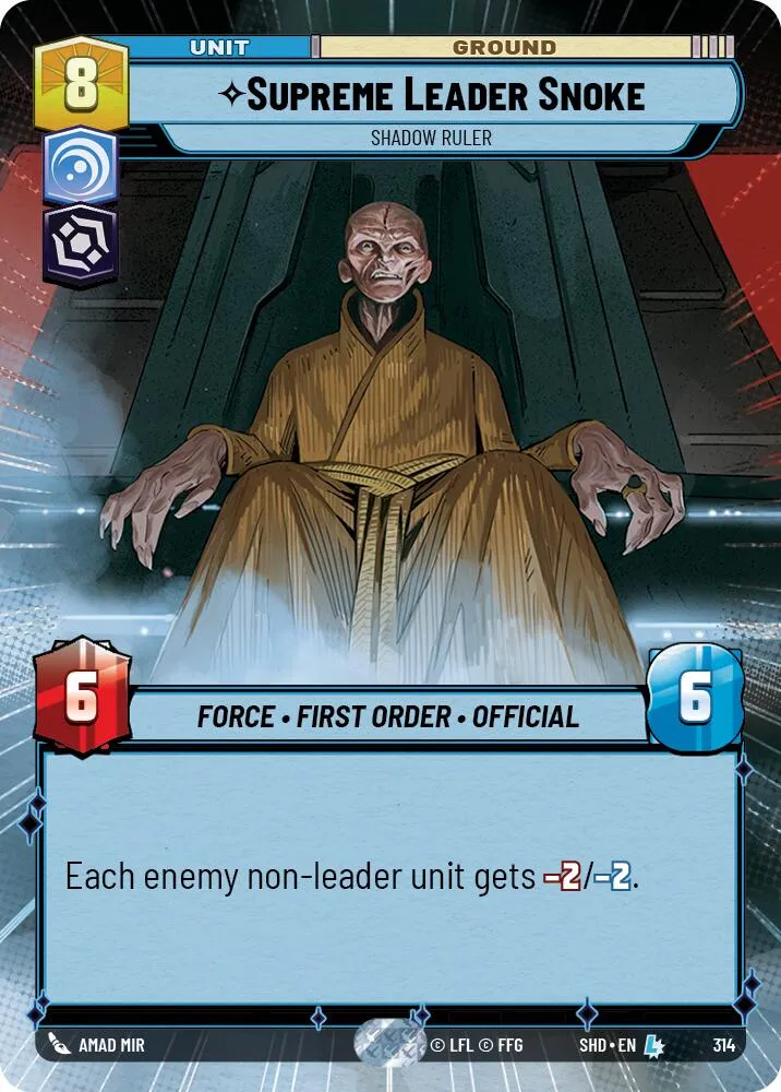 Supreme Leader Snoke - Shadow Ruler (Hyperespace) (314) [Ombres de la Galaxie]
