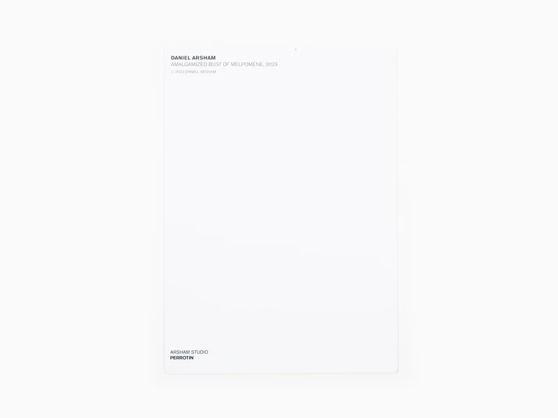 Daniel Arsham - Carte postale "Buste amalgamé de Melpomène, 2023"