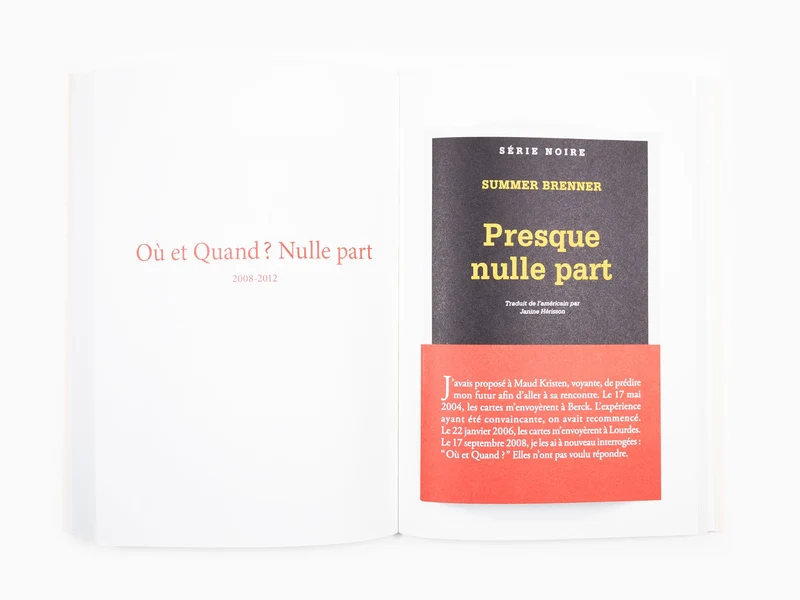 Sophie Calle - Noire dans Blanche