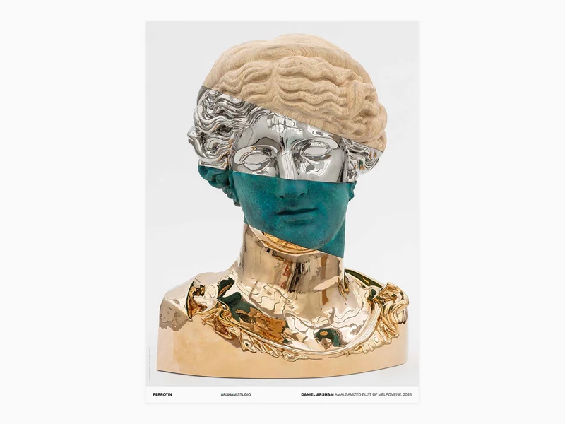 Daniel Arsham - Buste amalgamé de Melpomène, 2023 (standard poster)