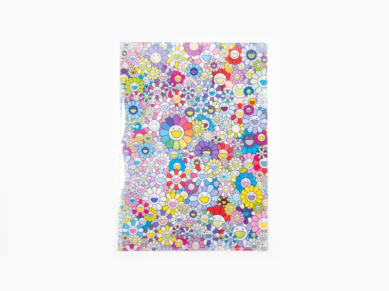 Takashi Murakami - Dossier transparent Champ de fleurs multicolore
