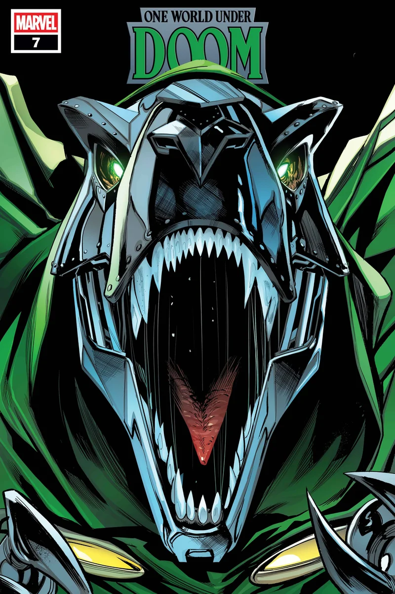 One World Under Doom #7 Variante Doomasaur de Geoff Shaw