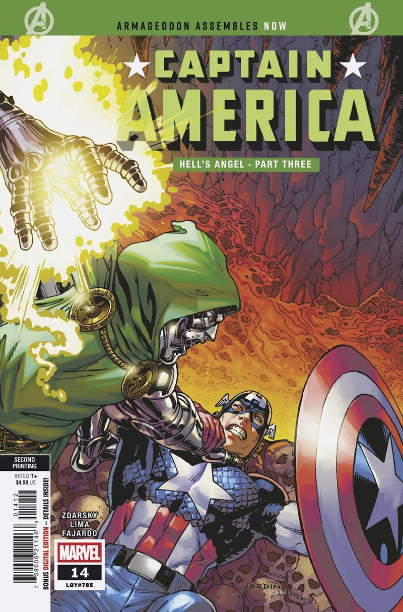 Captain America #14 David Yardin 2e tirage MARVEL [Arm] 30/09/2026