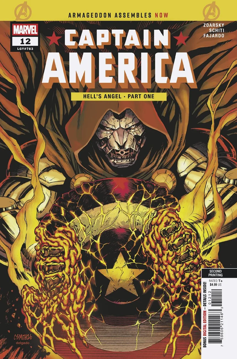 Captain America #12 Cory Smith 2e tirage MARVEL [Arm] 30/09/2026