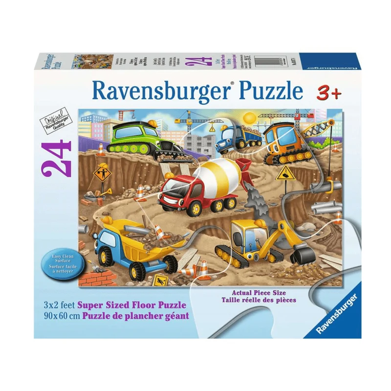 Puzzle de plancher: Construction Fun (24 pcs)