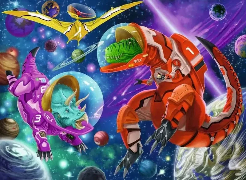 Space Dinosaurs (200 pcs XXL)