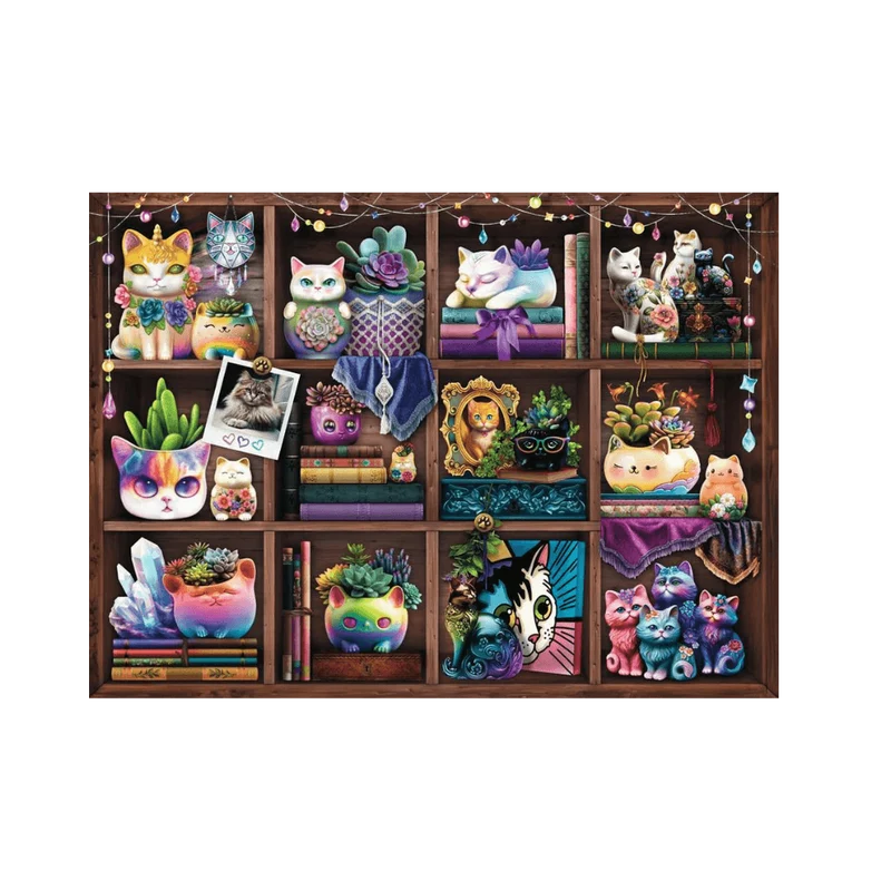 Cubby Cats and Succulents (500 pcs)