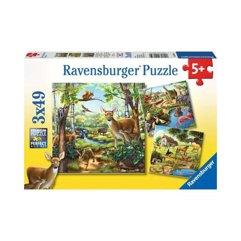 Forest/Zoo/Domestic Anim. (3x49 pcs)
