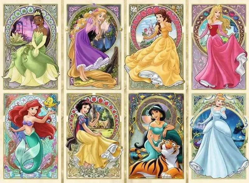 Princesses Art Nouveau (1000 pcs)