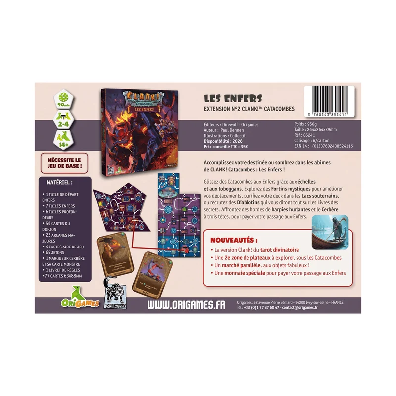Clank! catacombes ext. 2 - Les enfers (FR)