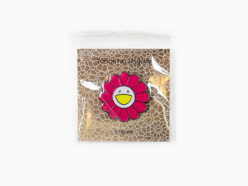 Takashi Murakami - Fleur 37mm épingles magenta