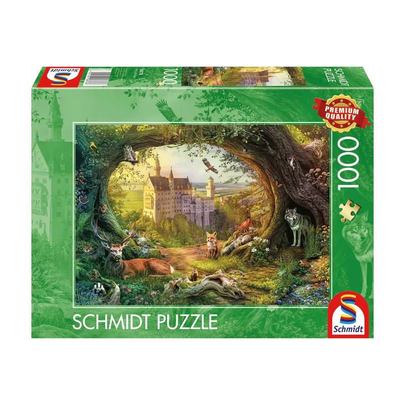 Château de conte de fées dans la forêt magique (1000 pcs)