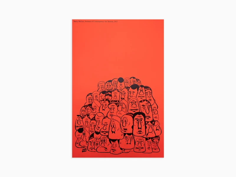 Barry McGee - ICA Boston Exhibition Poster, 2013