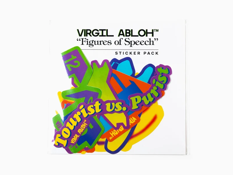 Virgil Abloh - ICA "Figures of Speech" Pack d'autocollants