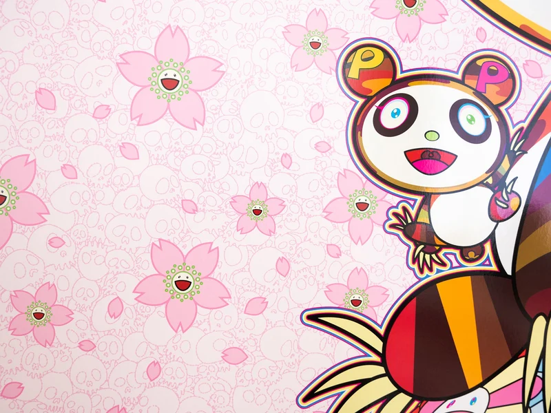 Takashi Murakami - Fleurs de cerisier et pandas