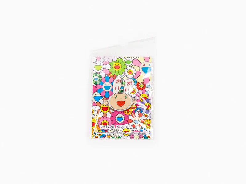 Takashi Murakami - Pins Kaikai-Bah ! (blanc)