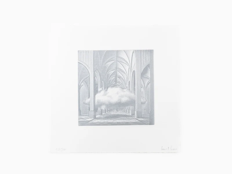 Laurent Grasso Études sur le passé (Nuage) - Gravure