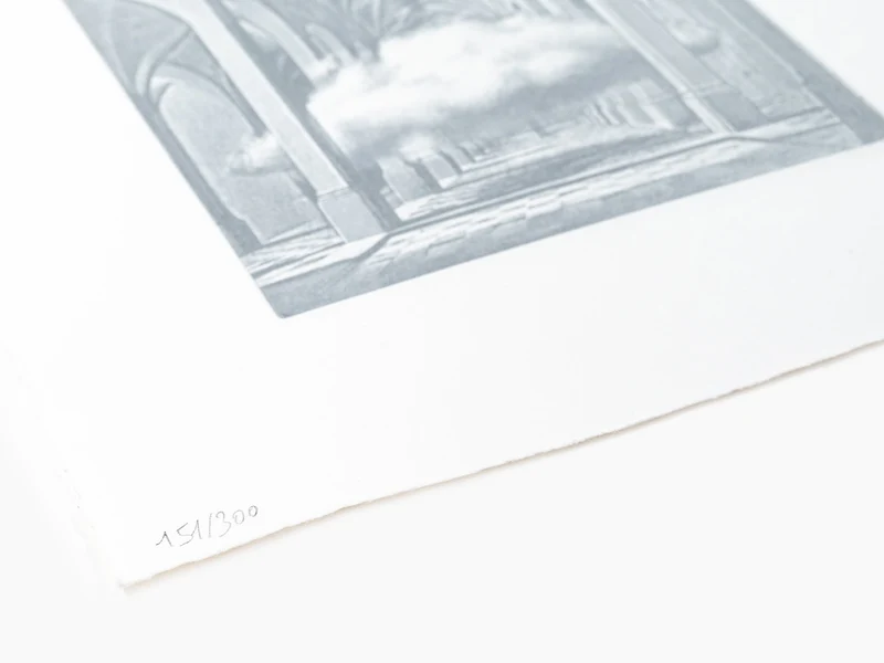 Laurent Grasso Études sur le passé (Nuage) - Gravure