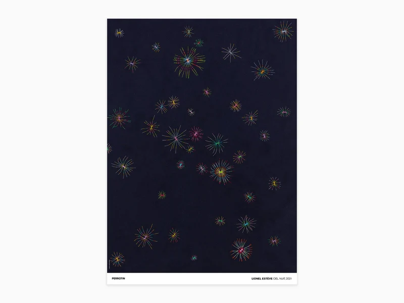 Lionel Estève - Ciel nuit, 2021 (standard poster)