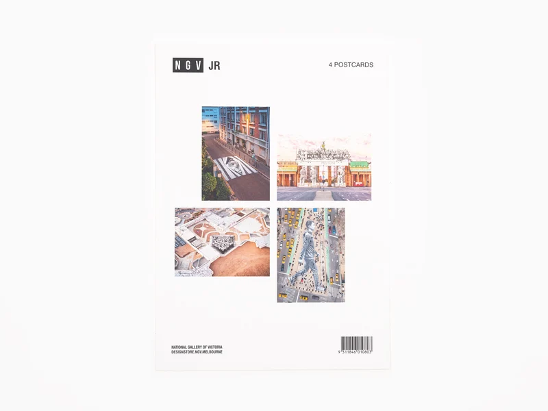 JR - Cartes postales City Streets (lot de 4)