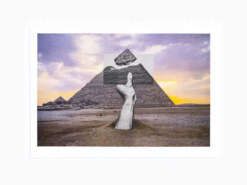 JR - Trompe l'oeil, Greetings from Giza, 22 octobre 2021, 16H44, Giza, Egypte, 2021