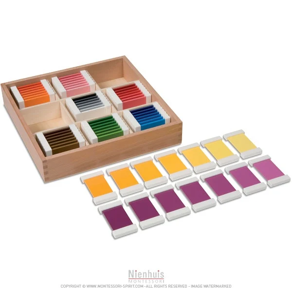 Troisième boite des tablettes de couleurs