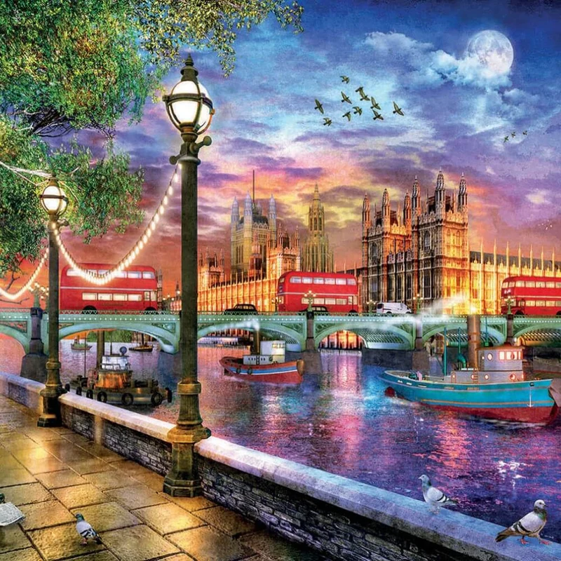 Londres au coucher du soleil | London at sunset (2000 pcs)