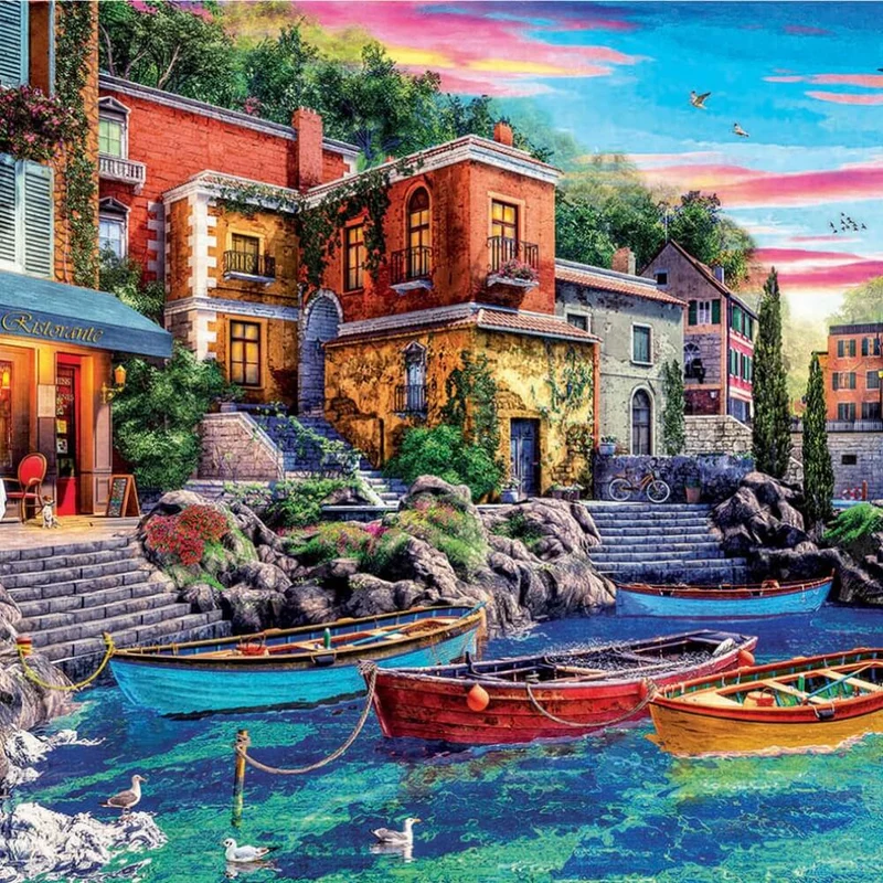 Coucher de soleil à Côme | Sunset in Como (3000 pcs)