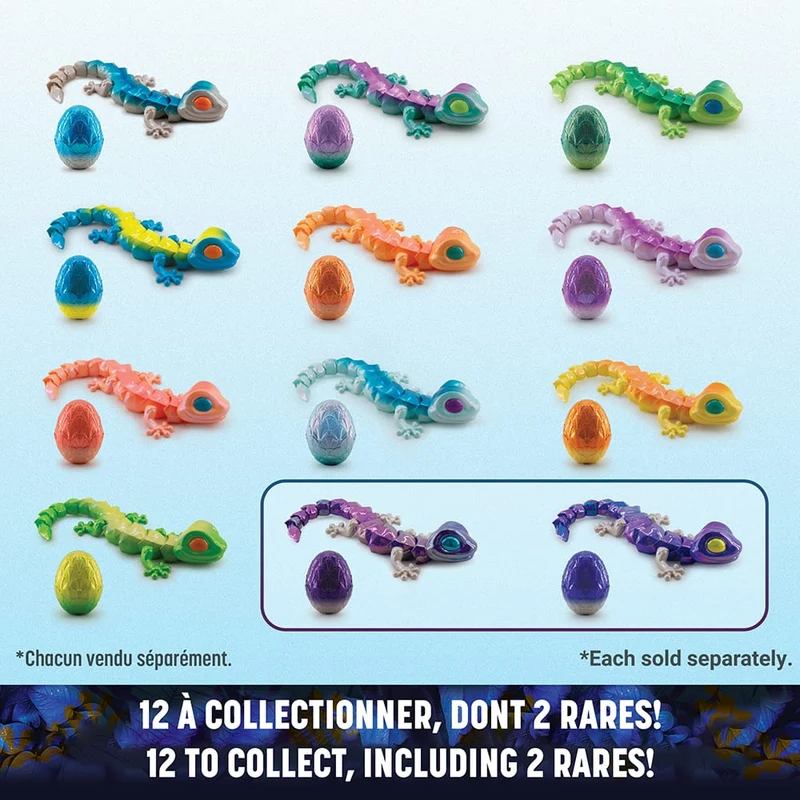 CrystaLynx - Figurine articulée gecko à collectionner de 24,5 cm (assortiment)