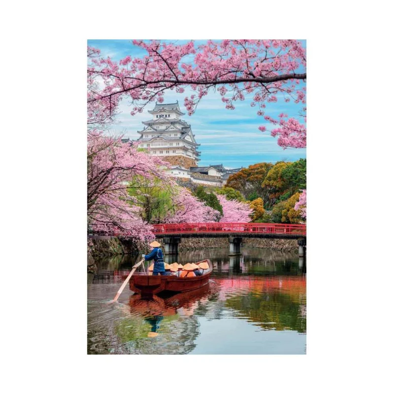 Château de Himeji au printemps (1000 pcs)