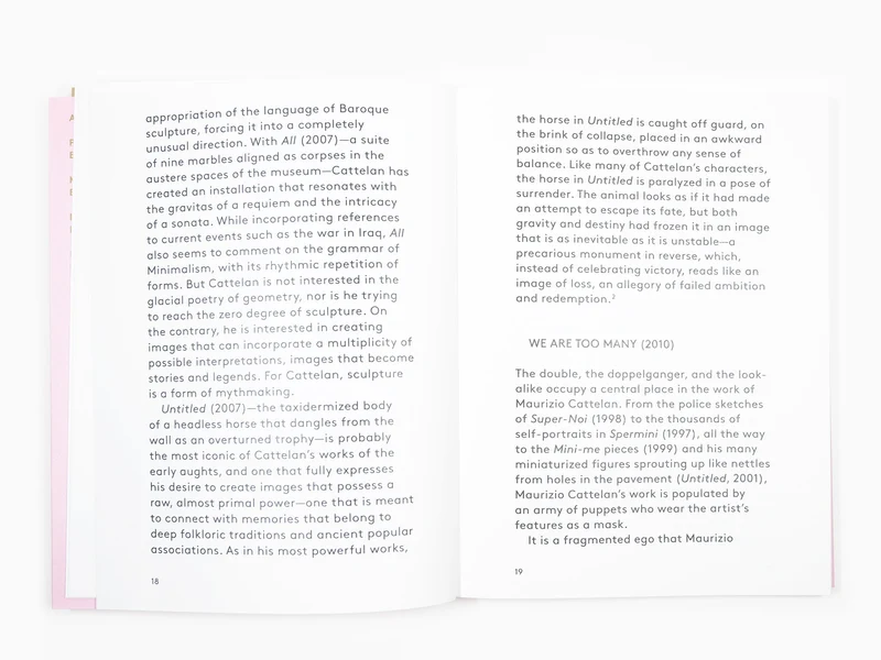 Maurizio Cattelan - 2000 mots