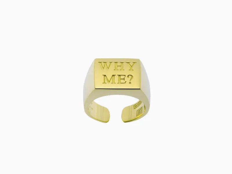 Toiletpaper - Bague "Why Me" - or
