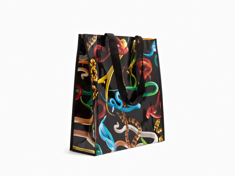 Seletti porte Toiletpaper - Sac d'épicerie - Serpents
