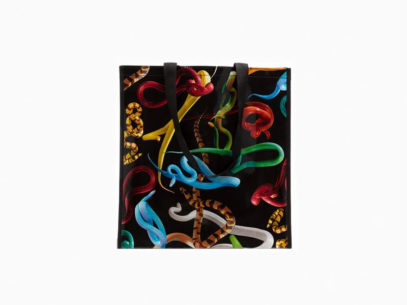 Seletti porte Toiletpaper - Sac d'épicerie - Serpents