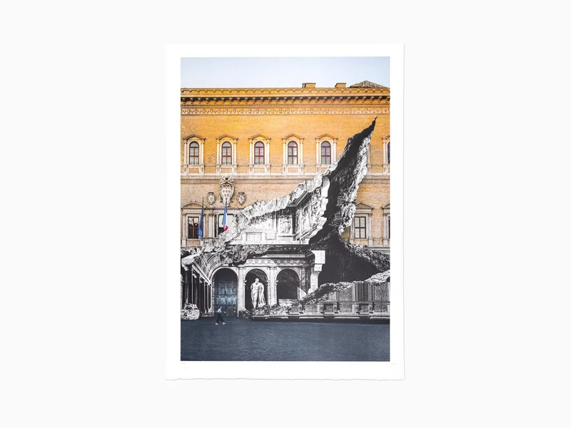 JR - Punto di Fuga, 21 juillet 2021, 05 h 26, Rome, Italie, 2021 - Print