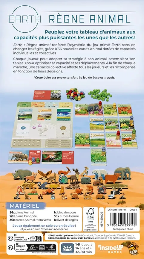 Earth : Ext. Règne Animal (FR)