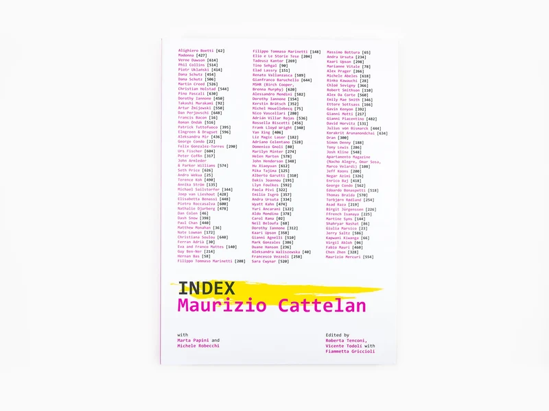 Maurizio Cattelan - INDEX