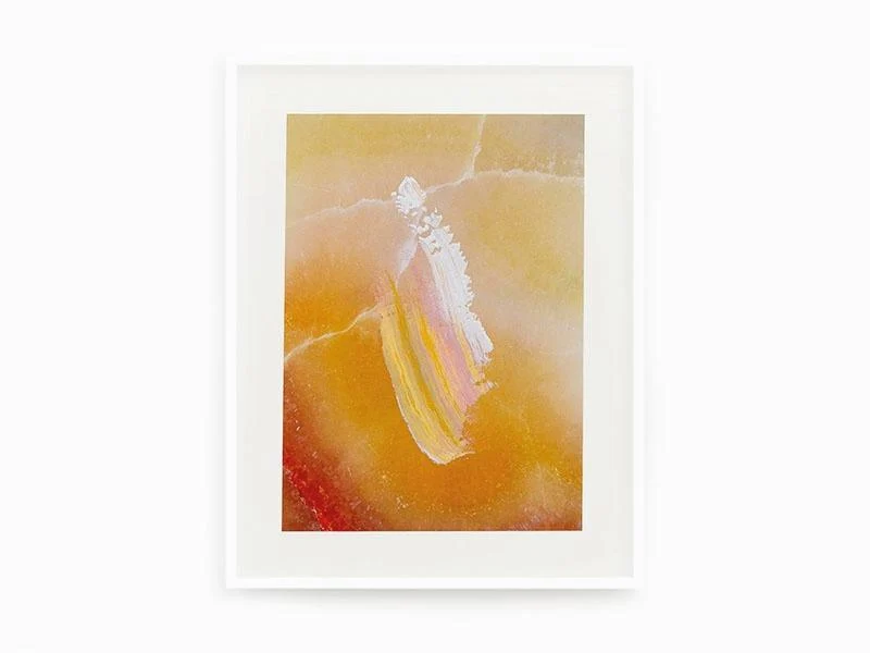 Pieter Vermeersch - Untitled 2019 (C-print & silkscreen, marble pattern), framed