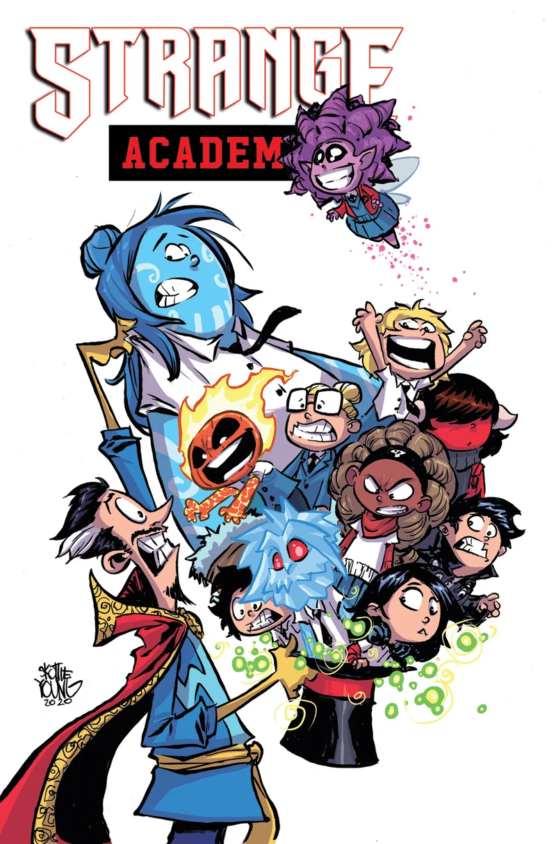 Strange Academy Omnibus, édition reliée, variante Skottie Young pour le marché direct