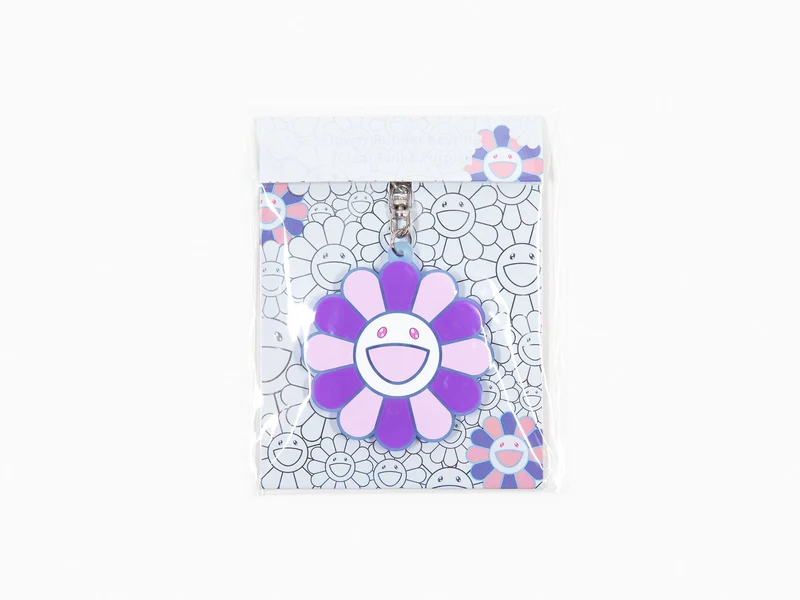 Takashi Murakami Keyring - Flower - Clear Pink & Purple