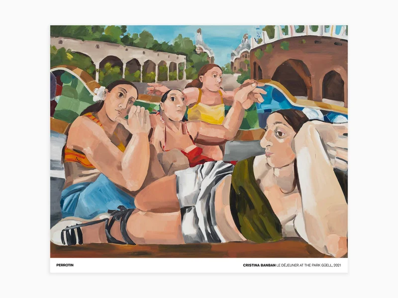 Cristina BanBan - Le Déjeuner at the Park Güell, 2021 (standard poster)