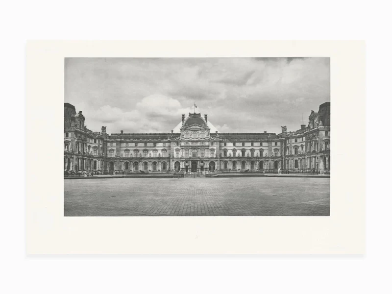 JR - Le Louvre revu par JR, (photo héliogravure noir et blanc)