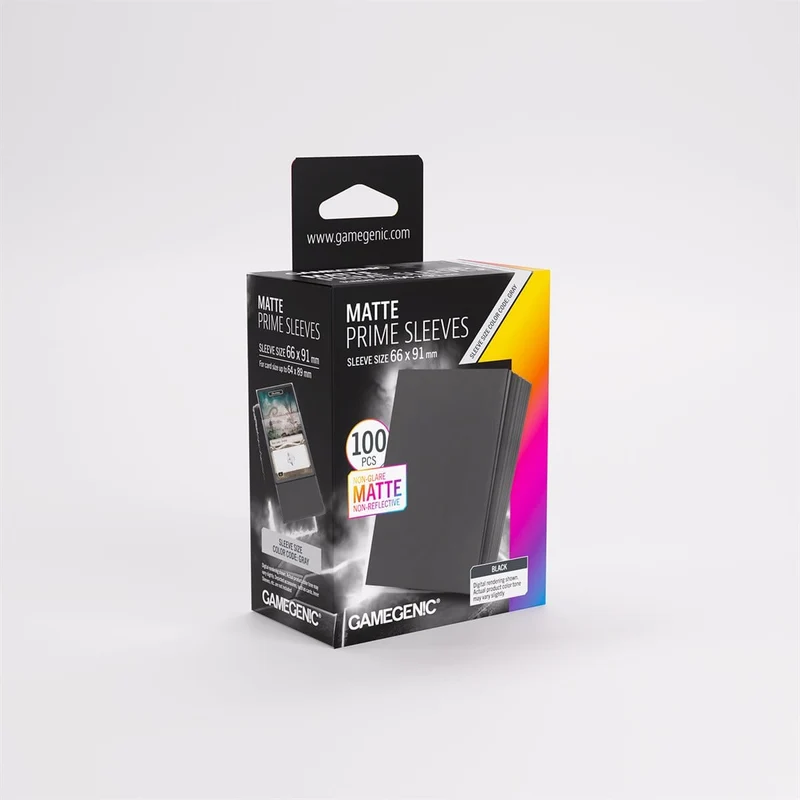Sleeves: Matte Prime Sleeves: Black 66mm x 91mm (100)